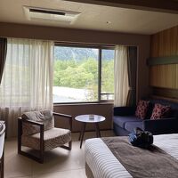 ソファースペースもゆったりしています