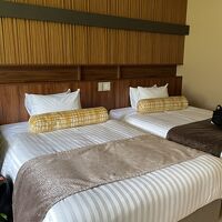 ベッドが広いです