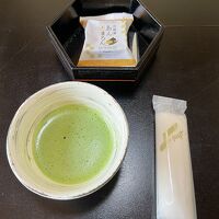 ウェルカムティーとお菓子