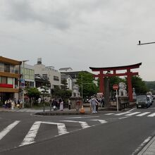 二の鳥居付近の風景