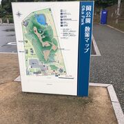 和歌山城に隣接している公園で機関車も見れる