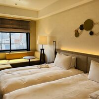 デラックスツインの部屋。結構狭くてあまりデラックス感は無し。