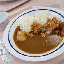 カレー　唐揚げ付き
