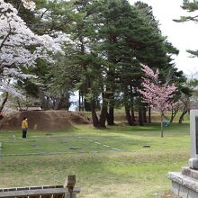 土塁内の景色