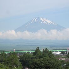 朝は富士山が