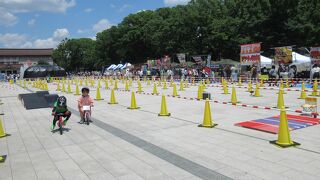 ランバイクレーシングが行われていました