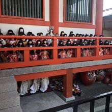 雛人形ブースが1番多いですね