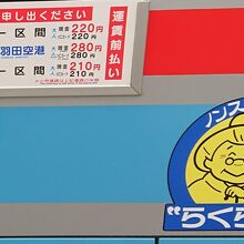 都内区間は220円