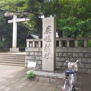 大森駅と大井町駅の間ぐらいにある神社