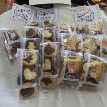 可愛いクッキーは歯応えサクサク。