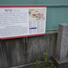 篠原国幹誕生地の碑と看板