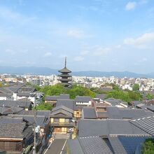 お宿（東山）からの街並み