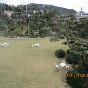 洋館と日本庭園