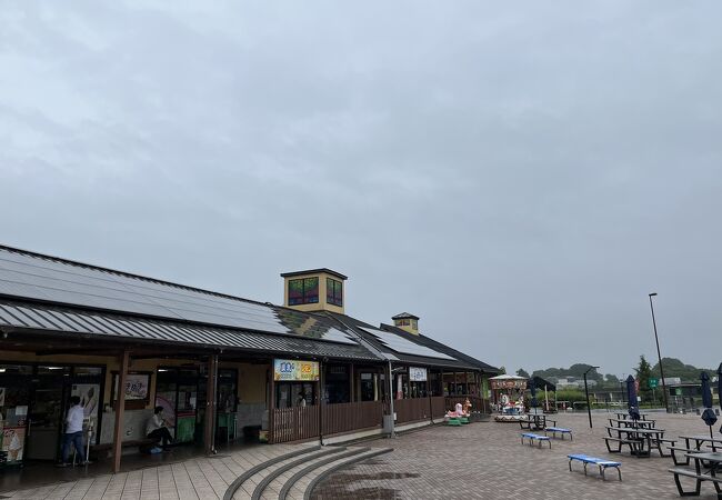 高速のパーキングと一緒の道の駅みぶ