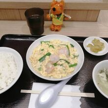 エビ玉子炒め定食