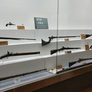 銃の進化が現物展示で理解できる