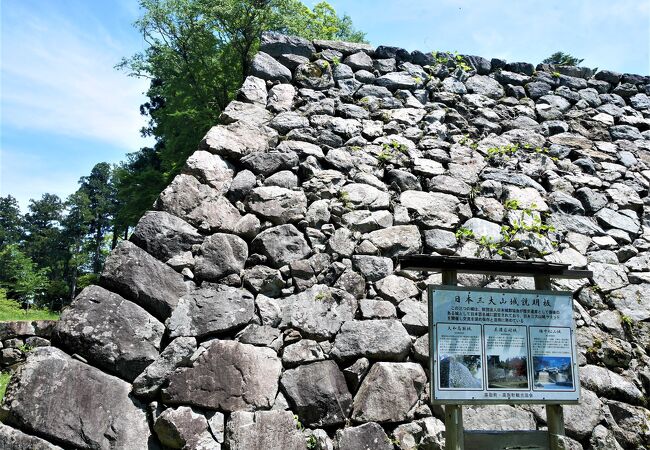 石垣が凄い！さすが三大山城