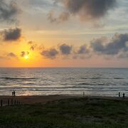 日本海の素敵な夕陽が見られます