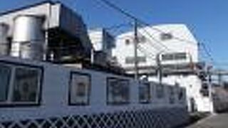 白壁に様々な資料が展示されています