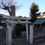 天晴通り沿いにある小さな稲荷神社