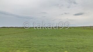 特急宗谷の車窓からその雄大な自然景観がよく見えました
