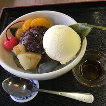 硬めの寒天、餡子甘すぎ