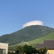 町から見えるお山