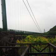 観光用の吊り橋です。
