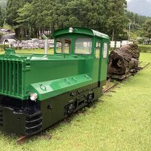 屋久杉搬出の花形：機関車・トロッコ