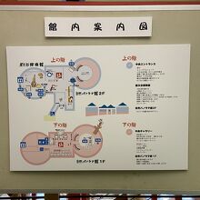 館内の案内図