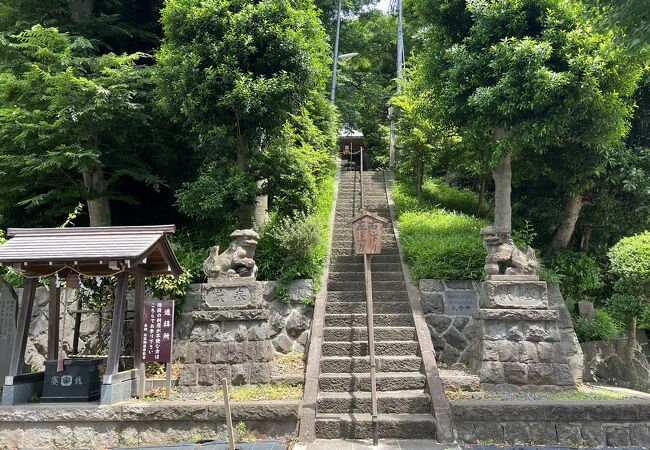 源頼朝の髪の毛がご神体として祀られている