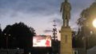 YOSAKOIソーランのモニターが設置されていた