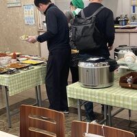 朝食はビュッフェです。