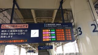 京急蒲田駅の接続が…。