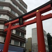 稲荷町駅すぐの神社