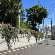 石川町駅から山手イタリア山庭園への登り道