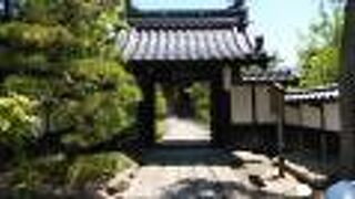 境内の植物が豊かな寺院