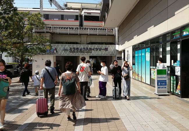 スカイツリーやソラマチの最寄り駅。浅草まで少し遠いけど歩けますよ。