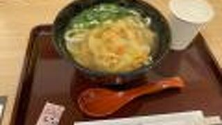 伊丹空港:かき揚げうどん
