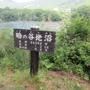 蔵王温泉街の直ぐ近くにある沼で一周できます