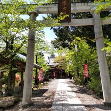 懐古神社の鳥居。