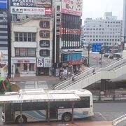 宇都宮駅前ロータリーにあります