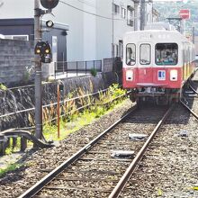 折り返し普通電車が来ました
