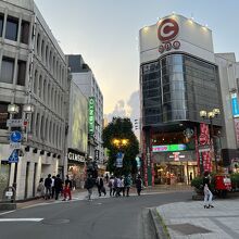 長野駅側の通りの入口