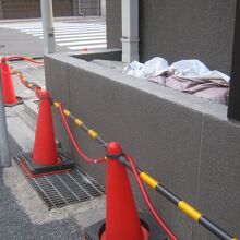 ここがこんな風に工事中になっていたので、勘違いしたみたい…。