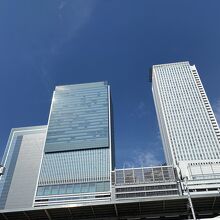 高いビルが立ち並ぶまで名古屋駅前