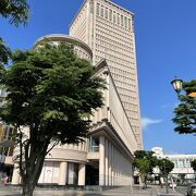 駅西口の再開発地区