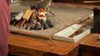 炉端で焼く味噌田楽