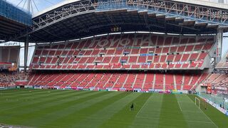 サッカー見やすいスタジアム