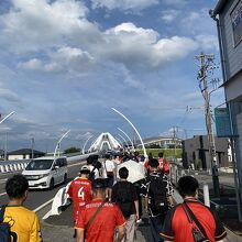 皆さんスタジアムに向かっています！